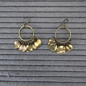 Antique Bronze, Boho style earrings.